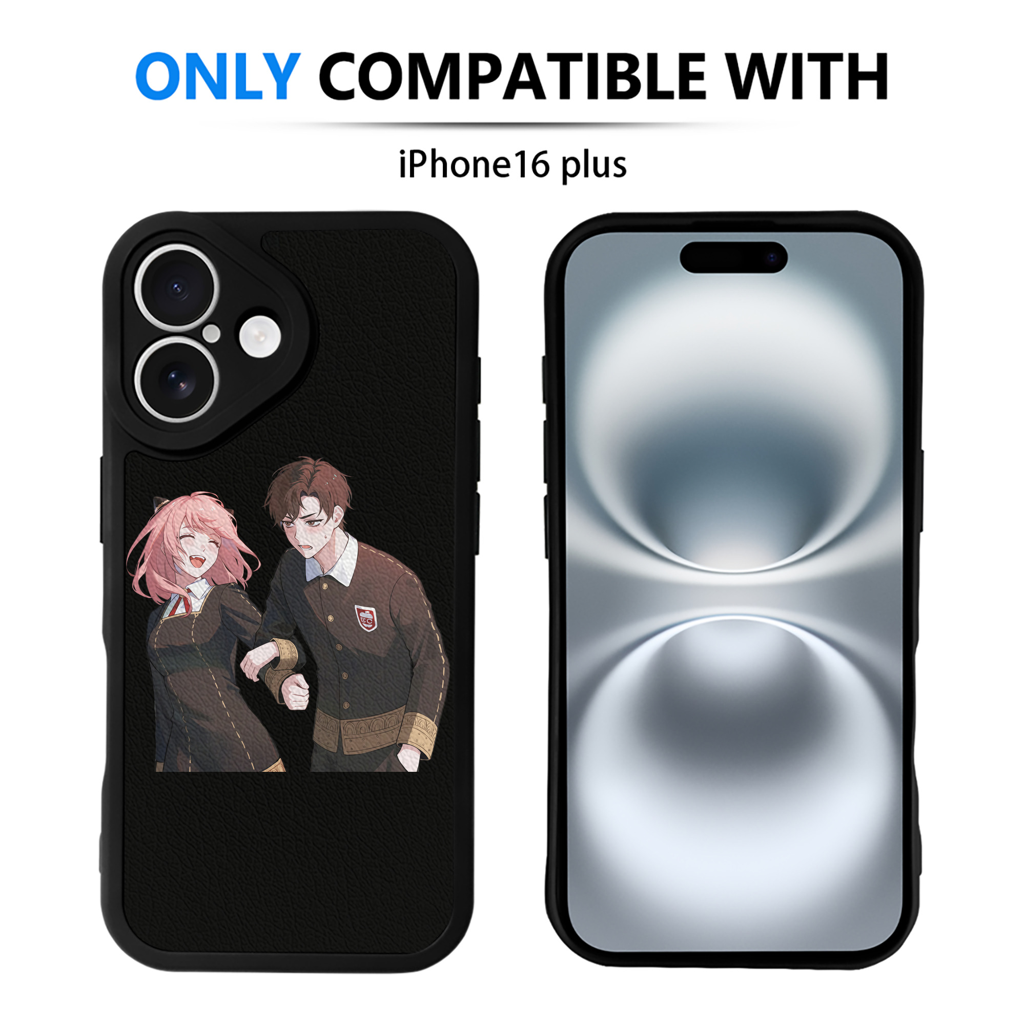 （画像用） SPY×FAMILY间谍家家酒 【iPhone 16シリーズ対応】シリコンスマホケース（レザー調） 材質：シリコン